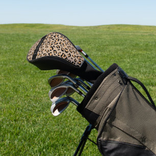 Leopard Print, Spots, Brown Leopard, Your Name Golf Head Cover