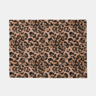 Leopard - print spotted animal-print doormat