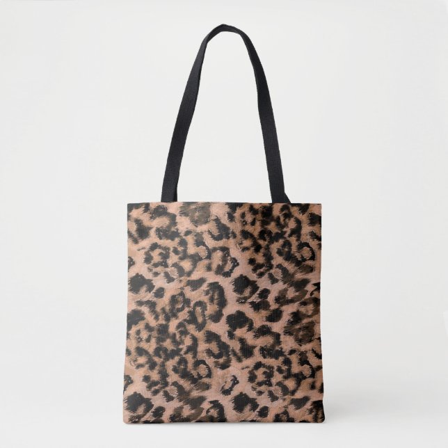 Leopard - print spotted animal-print tote bag (Front)