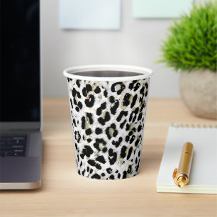 Leopard - print spotted Monogram, personalised, Paper Cups