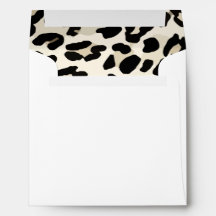 Leopard Print Square Envelope Stationery
