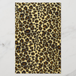 Leopard Print Stationery