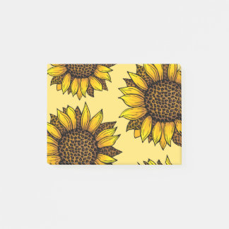 Leopard Print Sunflowers Post-it Notes