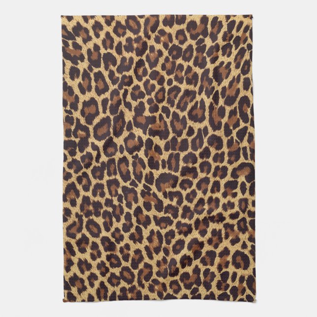 Leopard Print Tea Towel (Vertical)