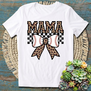 Leopard Print Tennis Mama Perfect for Tennis Moms T-Shirt