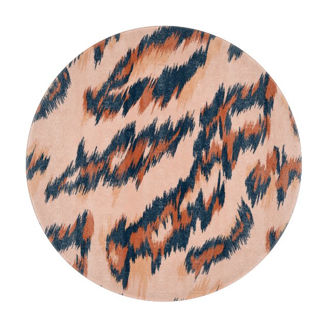 Leopard Print: Textile Seamless Design. Cutting Board (Front)