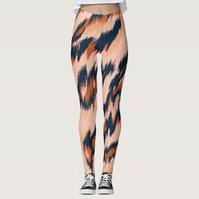 Leopard Print: Textile Seamless Design. Leggings (Front)
