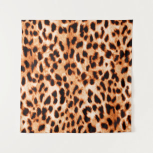 Leopard print texture tapestry