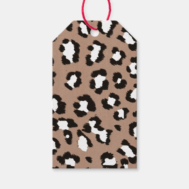 Leopard Print Thank You Gift Tag (Front)
