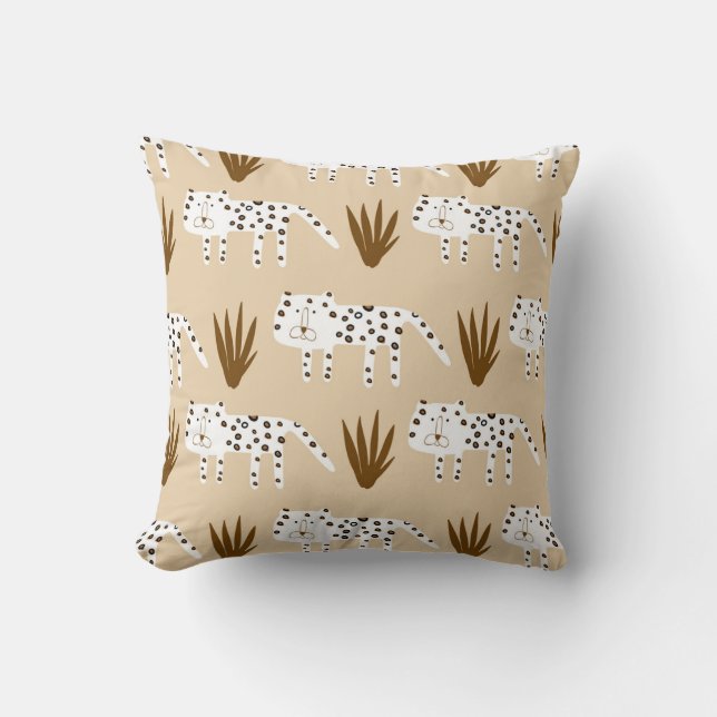 Leopard Print: Timeless Pattern. Cushion (Front)