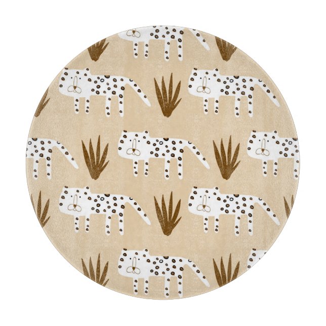 Leopard Print: Timeless Pattern. Cutting Board (Front)