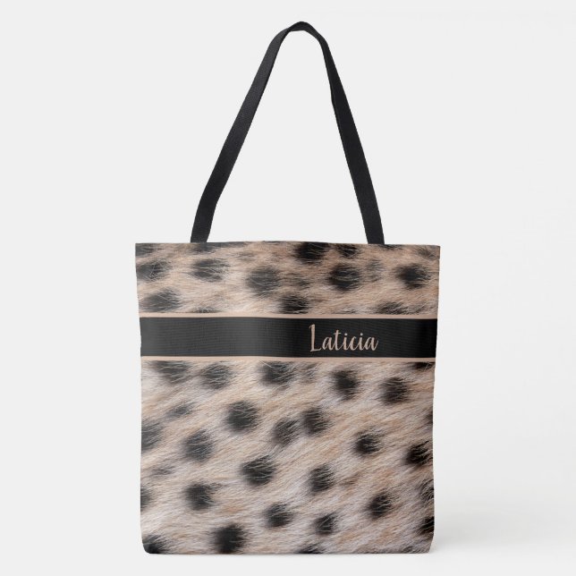 Leopard Print Tote Bag (Front)