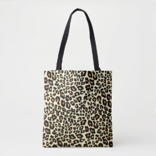 Leopard Print Tote Bag Art