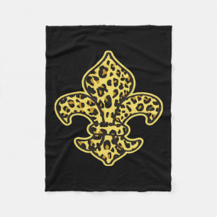 Leopard Print Trendy Fashion Animal Pattern Fleur  Fleece Blanket