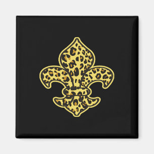 Leopard Print Trendy Fashion Animal Pattern Fleur Magnet