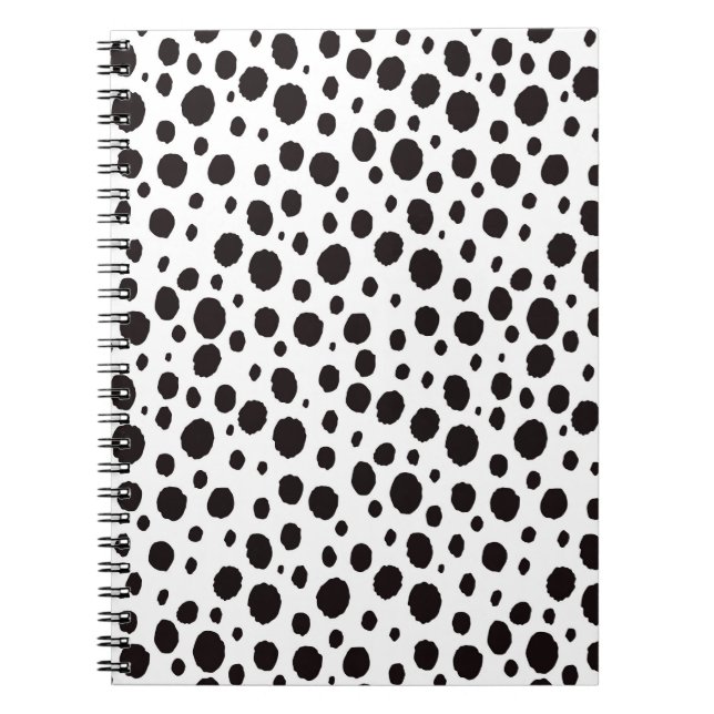 Leopard Print Vintage Seamless Design Notebook (Front)