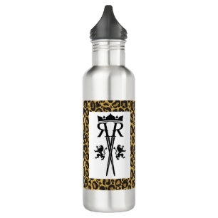 Leopard Print Water Bottle