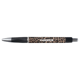 LEOPARD PRINT writing ink pen