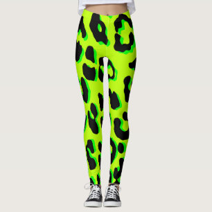 Leopard Print Yellow Leggings