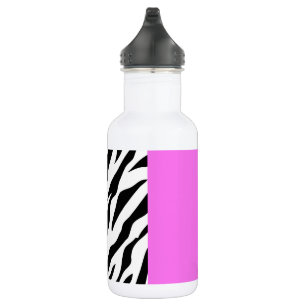 Leopard Print, Zebra Print, Animal Print, Pink 532 Ml Water Bottle