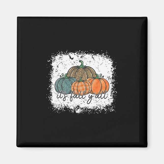 Leopard Pumpkin Autumn Its Fall Yall Thanksgiving  Magnet (Front)