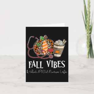 Leopard Pumpkin Fall Vibes And That Picu Nurse Lif Card