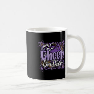 Leopard Purple Coquette Cheer Brother Cheerleader Coffee Mug