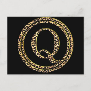 Leopard Q Postcard