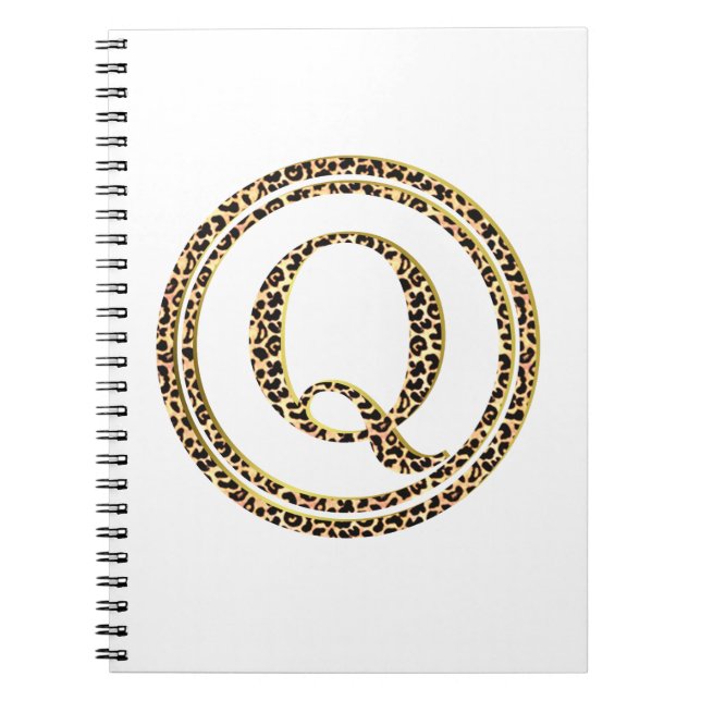 Leopard Q Spiral Notebook (Front)