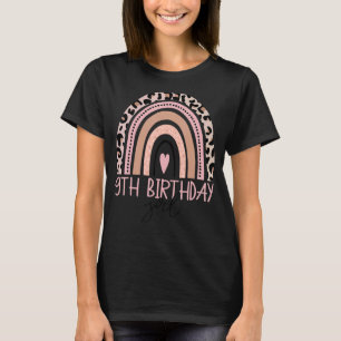 Leopard Rainbow 9th Birthday Girl   9 Year Old T-Shirt