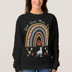 Leopard Rainbow Best Boxer Mum Ever Dog  Mother's  Sweatshirt