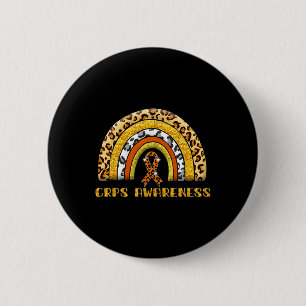 Leopard Rainbow Crps Warrior  6 Cm Round Badge