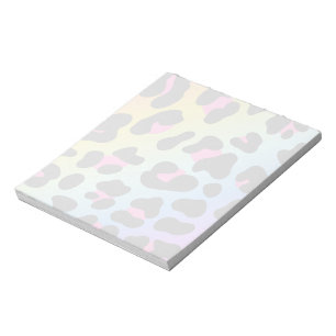 Leopard rainbow gradient Wild Animal skin patter Notepad