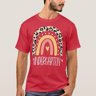 Leopard Rainbow Last Day Of School 2022 Kindergart T-Shirt