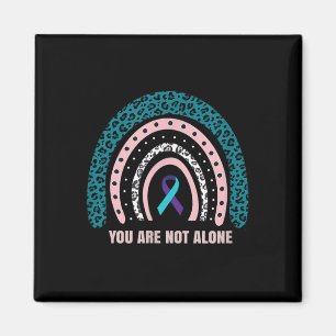 Leopard Rainbow Print Suicide Prevention Awareness Magnet