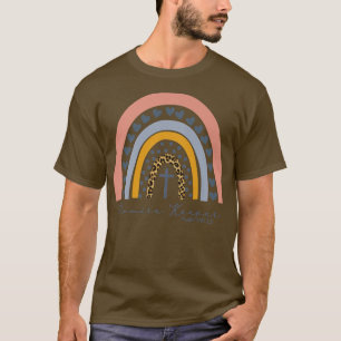 Leopard Rainbow Promise Keeper Christian Religious T-Shirt
