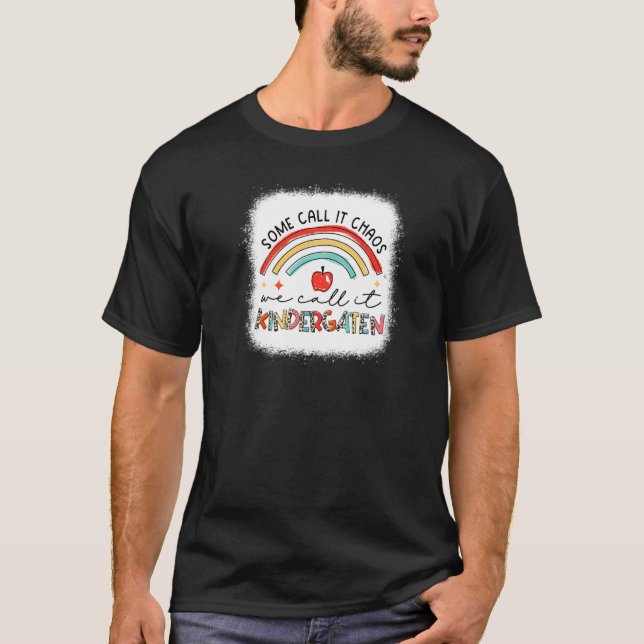 Leopard Rainbow Some Call It Chaos We Call It Kind T-Shirt (Front)