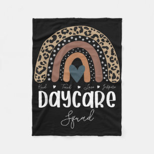 Leopard Rainbow Teacher Student, School Nanny Dayc Fleece Blanket