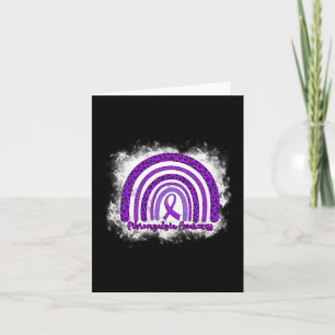 Leopard Rainbow Warrior Fibromyalgia Awareness  Card
