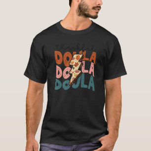Leopard Retro Thankful Doula Stacking One Thankful T-Shirt