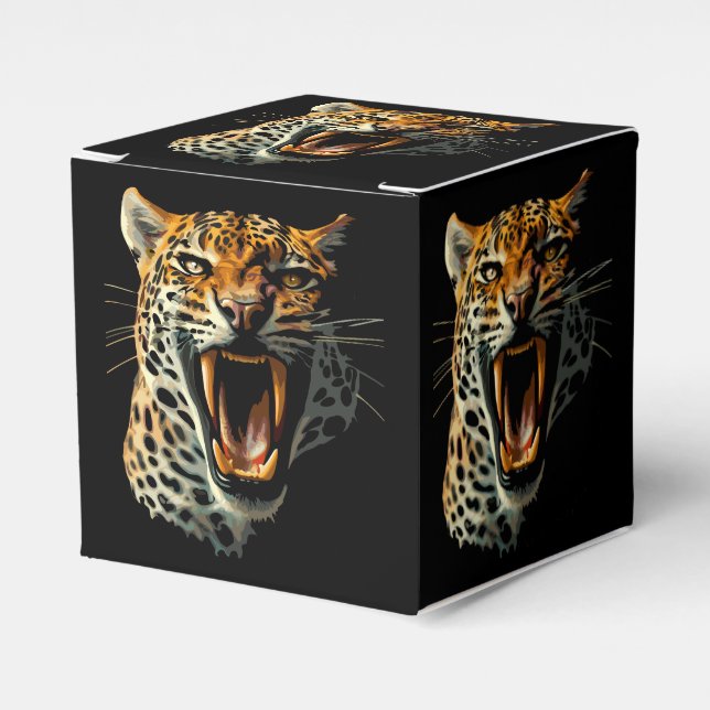 Leopard roaring attack head favour box (Front Side)
