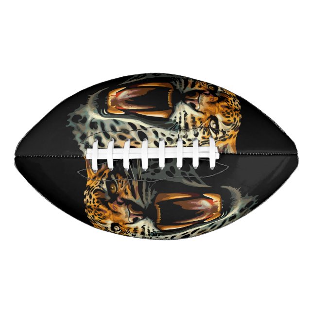 Leopard roaring attack head football (Front)