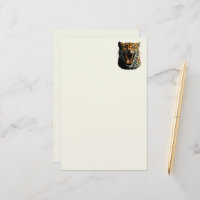Leopard roaring attack head
