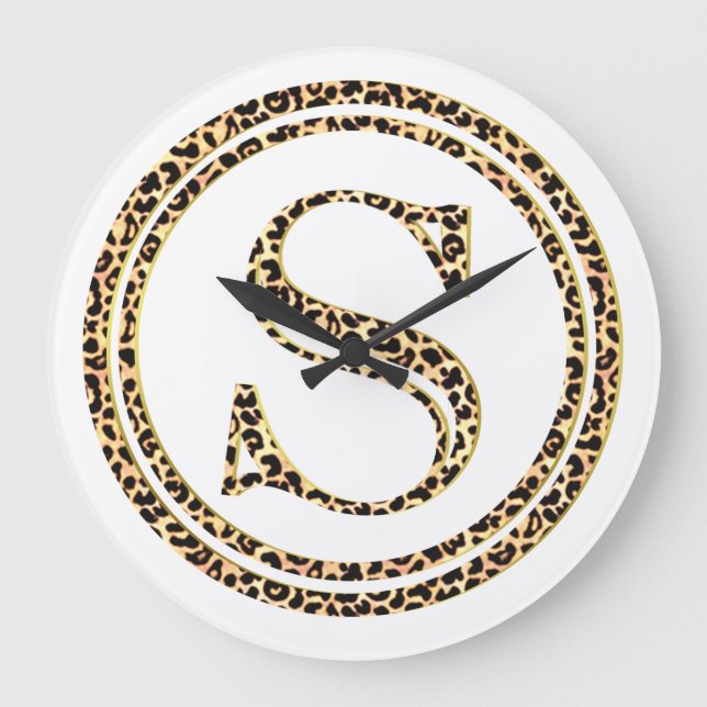 Leopard S Large Clock (Front)