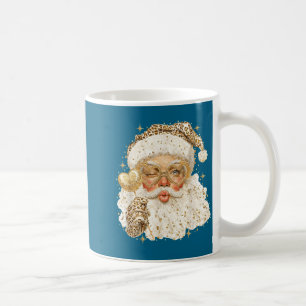 Leopard Santa Christmas Funny Gift For Women, Girl Coffee Mug