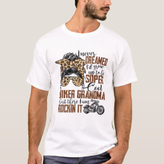 Leopard Saying Biker Mother's Day Motorcycle Lover T-Shirt