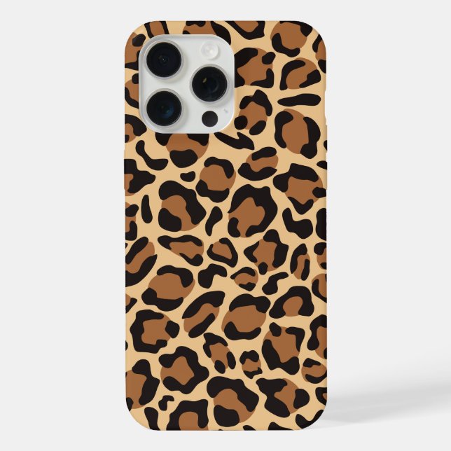 Leopard Seamless Pattern iPhone Case (Back)