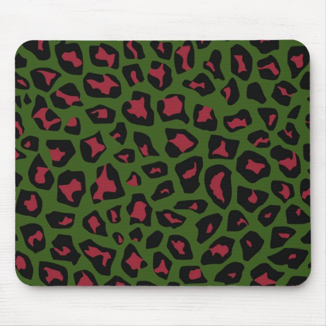 Leopard Seamless Pattern  Mouse Pad (Front)