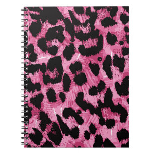 Leopard seamless pattern notebook