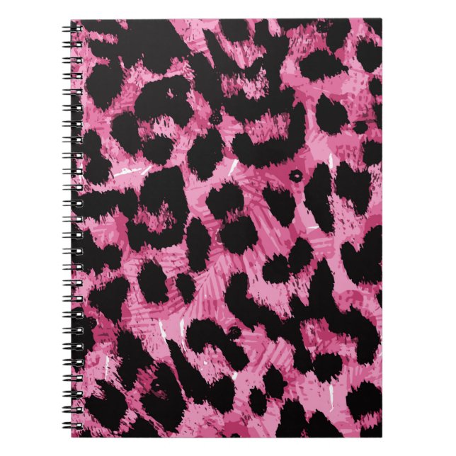 Leopard seamless pattern notebook (Front)